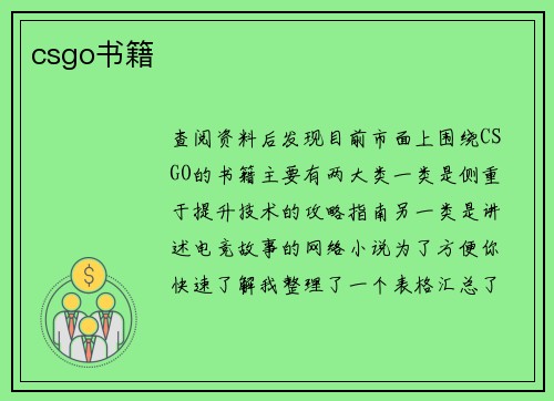 csgo书籍